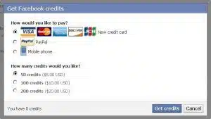 Facebook Gift Payment