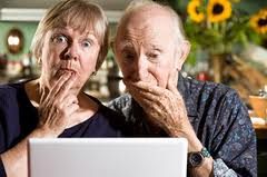 Old People Embarrassed by the Computer