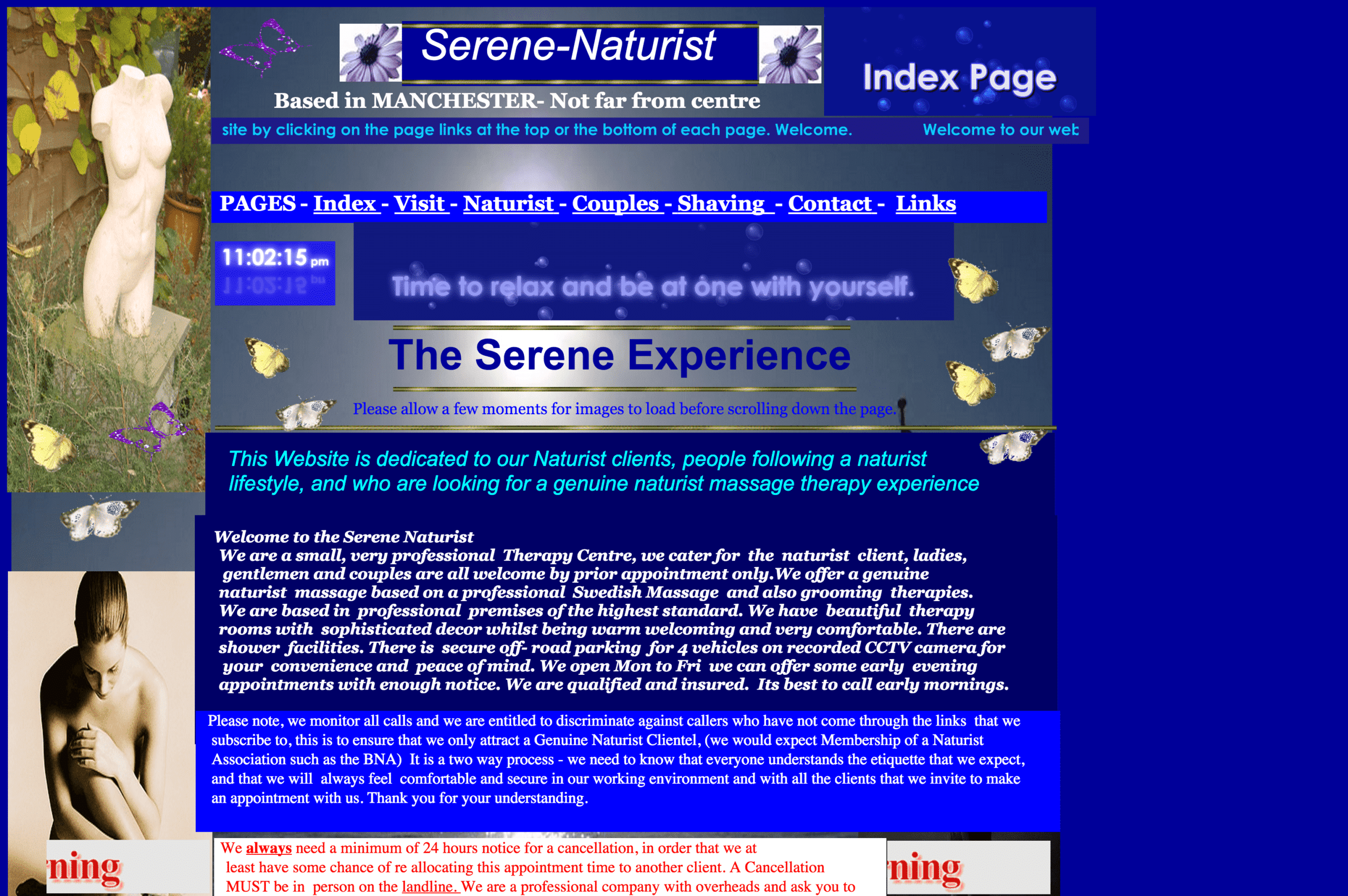 Genuine naturist massage and body shaving in the of North England