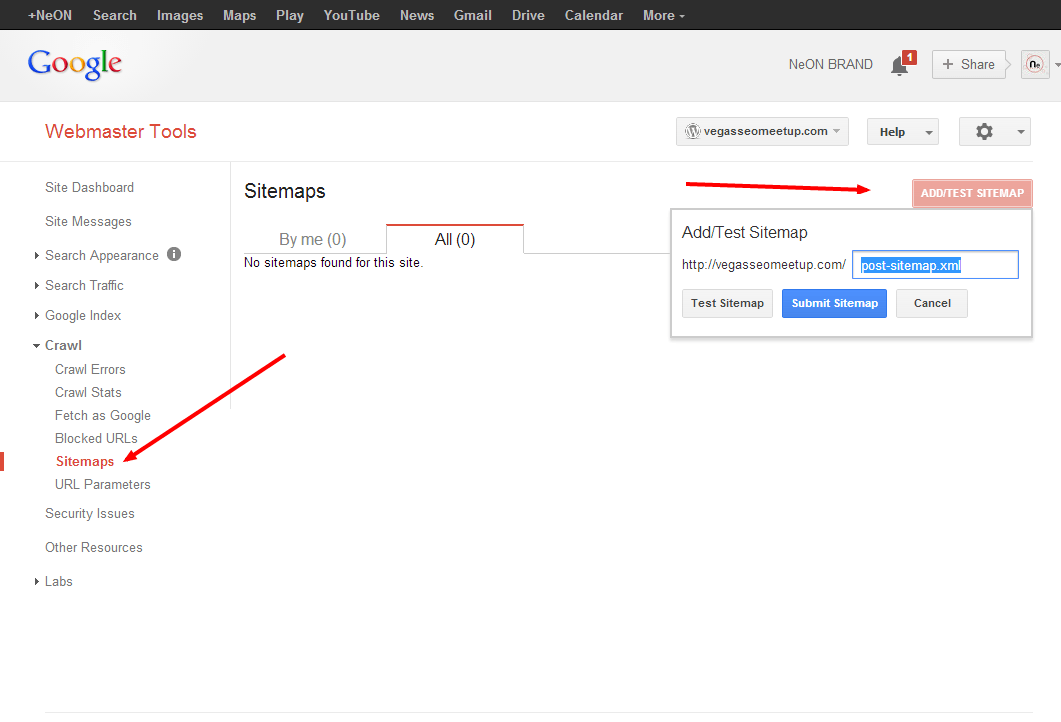 Webmaster Tools Sitemaps