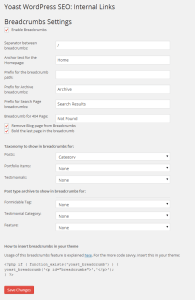 Yoast WordPress SEO Internal Links