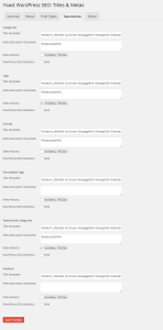 Yoast WordPress SEO Titles Metas Taxonomies