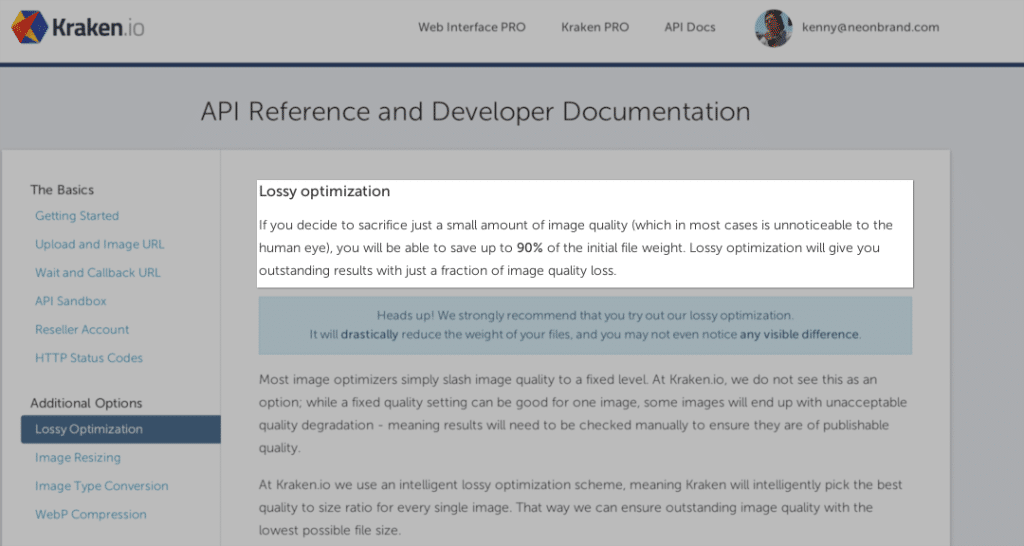 Lossy Optimization according to Kraken