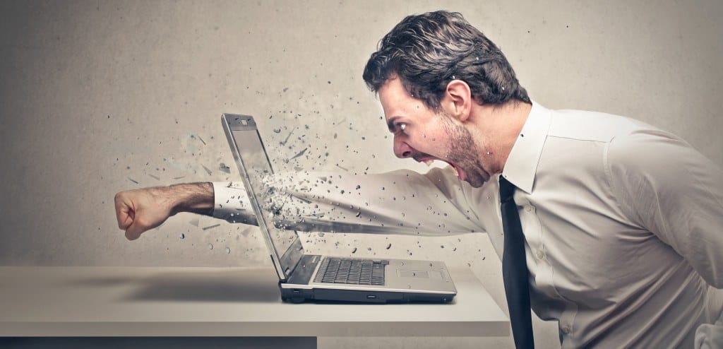 Punching a Laptop
