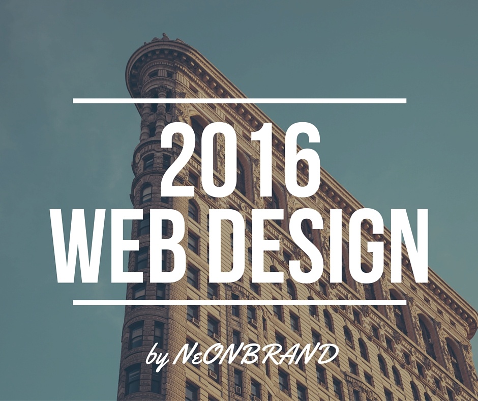 2016 Web design