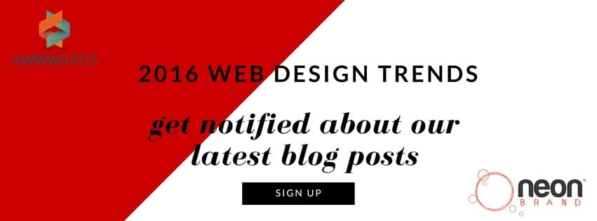 2016 Web Design Trends