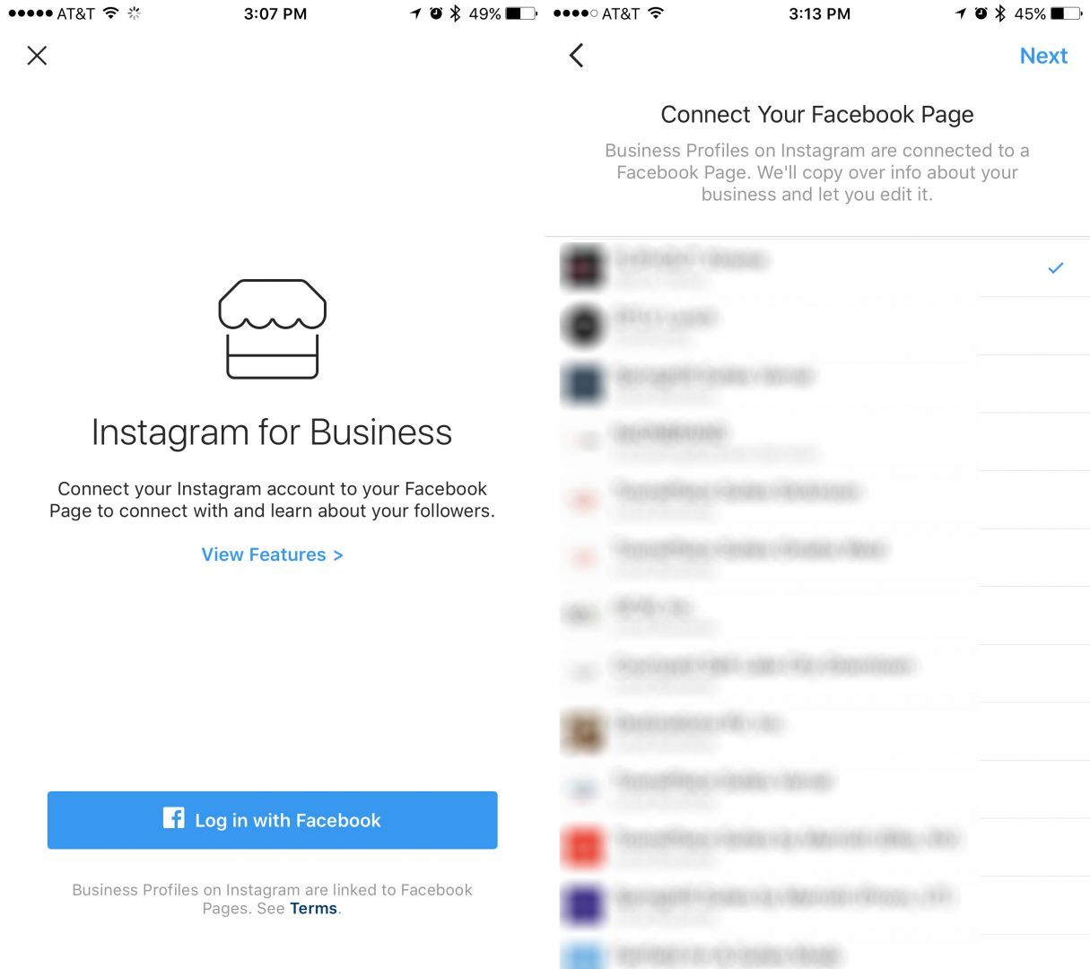 how to link instagram to my business facebook page