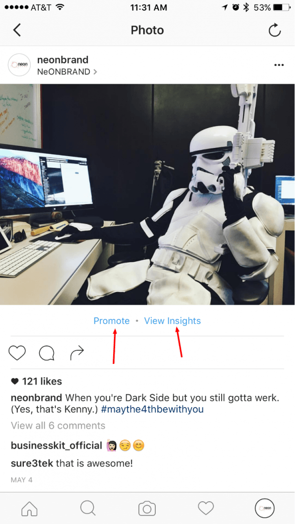 Promoted Posts on Instagram