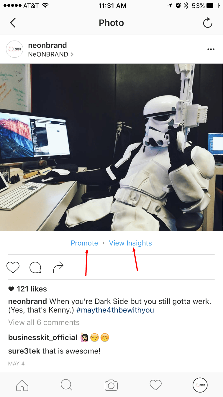 Promoted Posts on Instagram