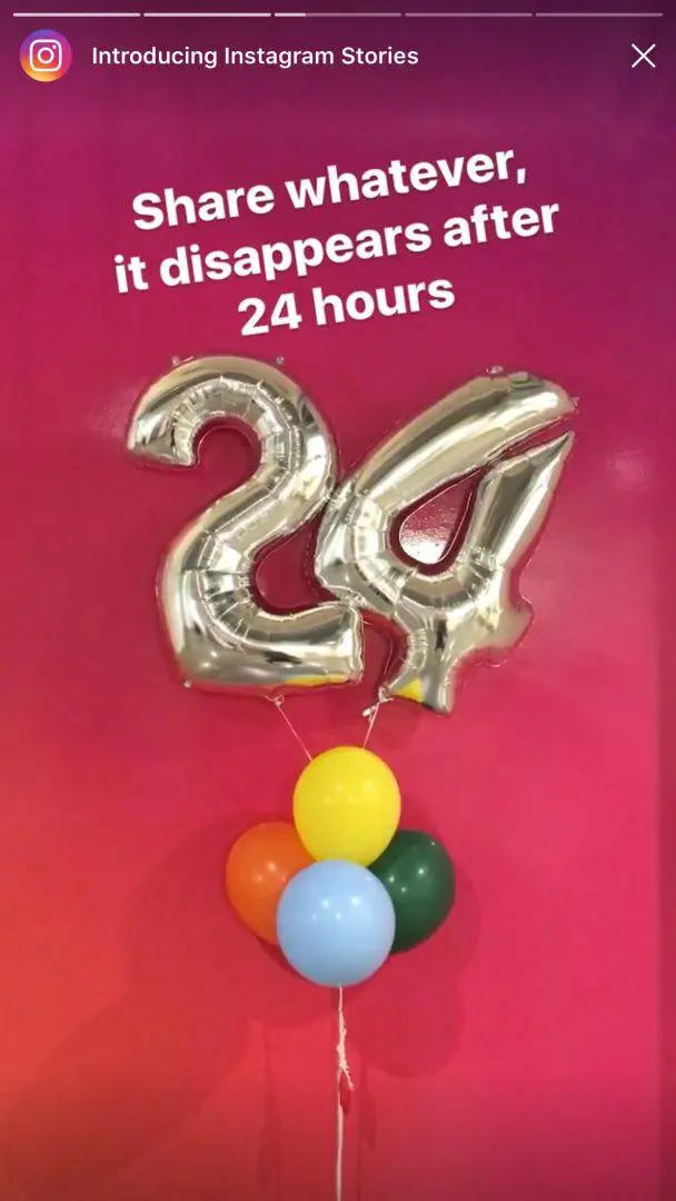 Instagram Stories 24-hours