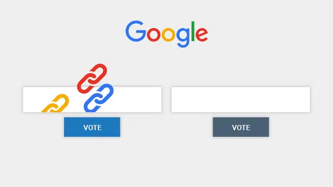 google counts backlinks like votes