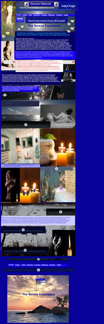 Worst Websites - The Serene Experience