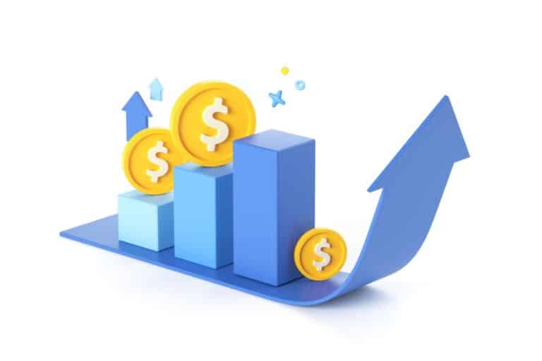 ROI chart showing growth