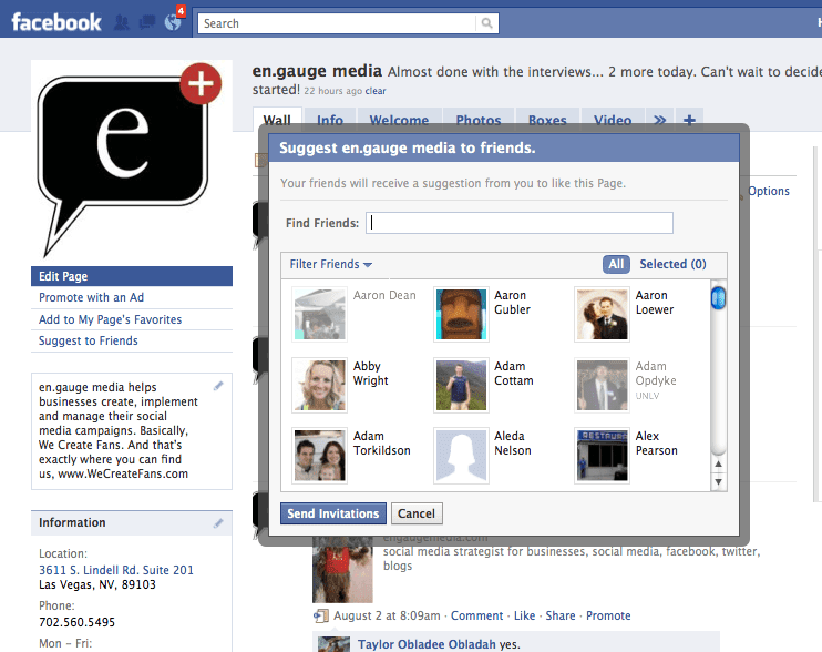Invite All Friends to Like Your Page at Once